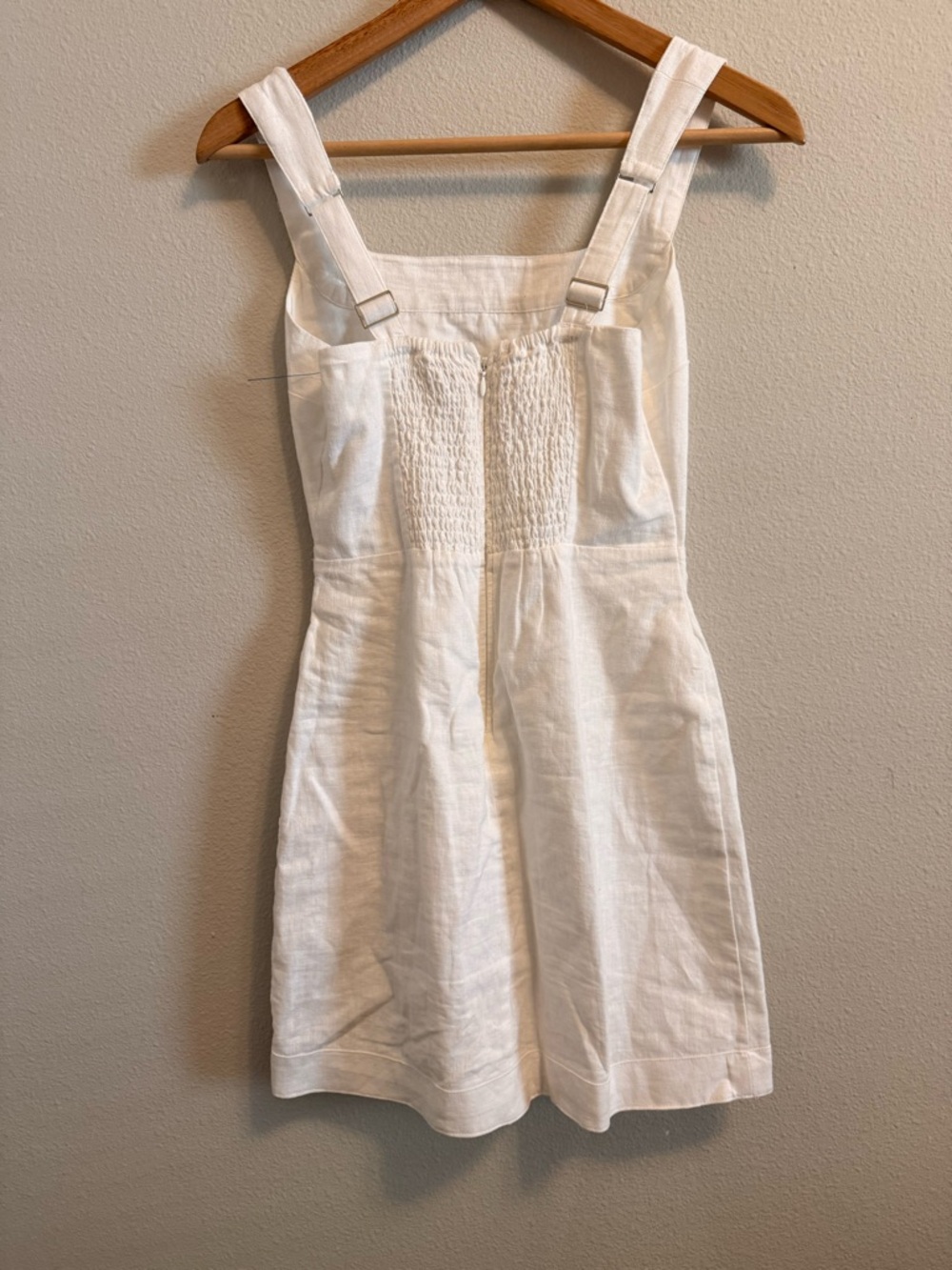 Abercrombie & Fitch Linen Blend Wide Strap Mini Dress XXS - Picture 5 of 7